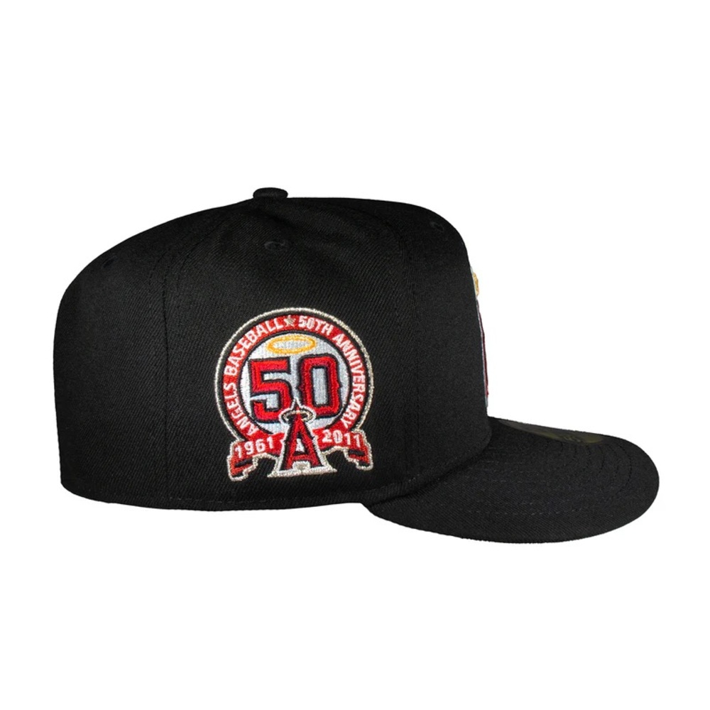 New Era 59FIFTY fitted cap Anaheim Angels 50th Anniversary side patch. 7 1/2